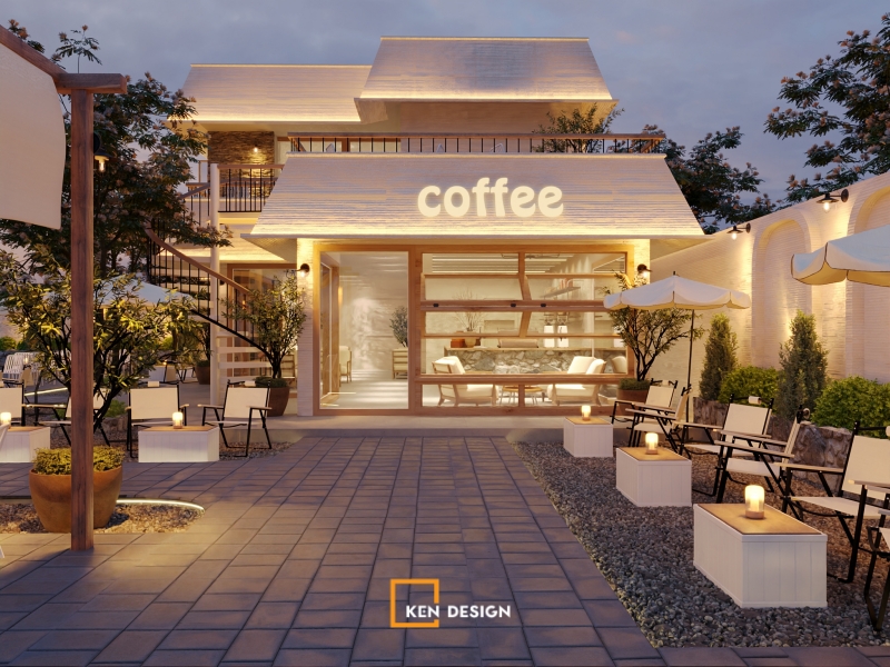 Thiết kế quán VCV Coffee tại Thái Nguyên